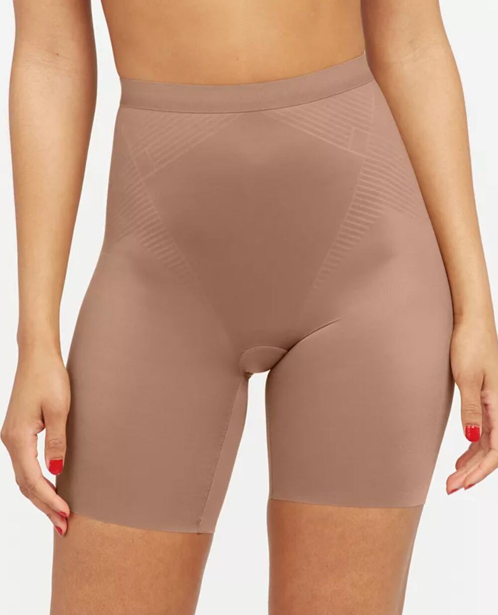 SPANX Women's Girl Shorts Shapewear Large Cafe Au Lait Tan 10234R NWT